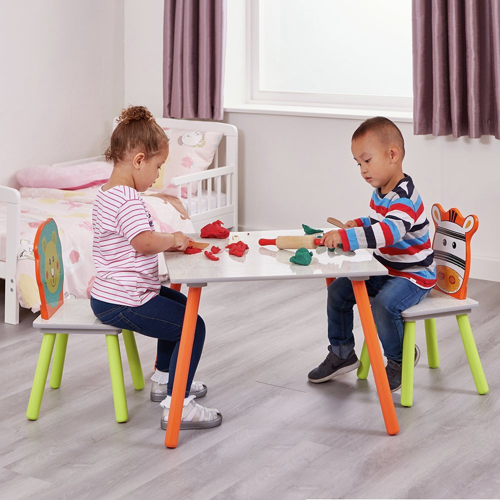 Liberty House Toys Kids Lion And Zebra With 2 Chairs - image 1