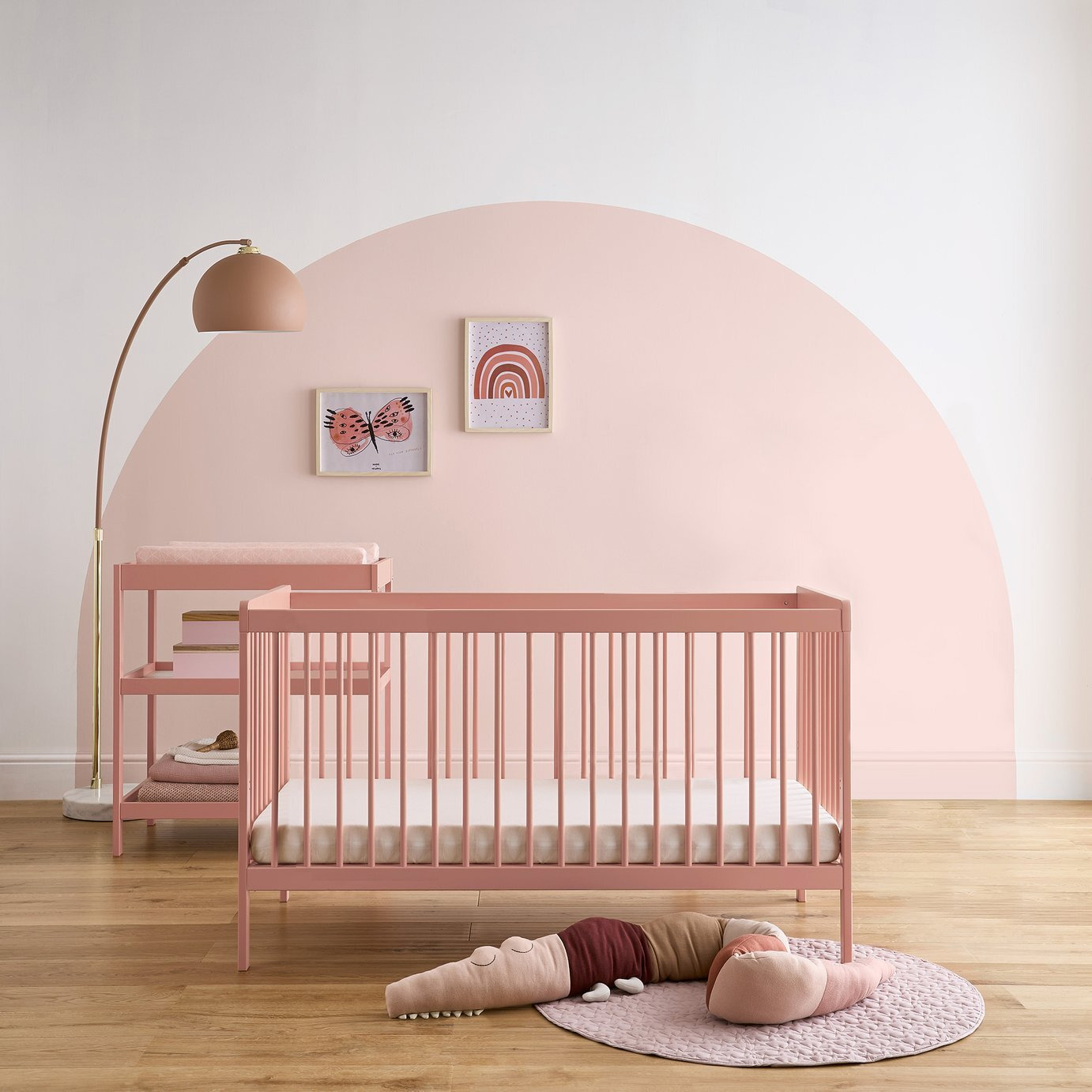 Cuddleco Nola 2 Piece Nursery Furniture Set - Pink - image 1