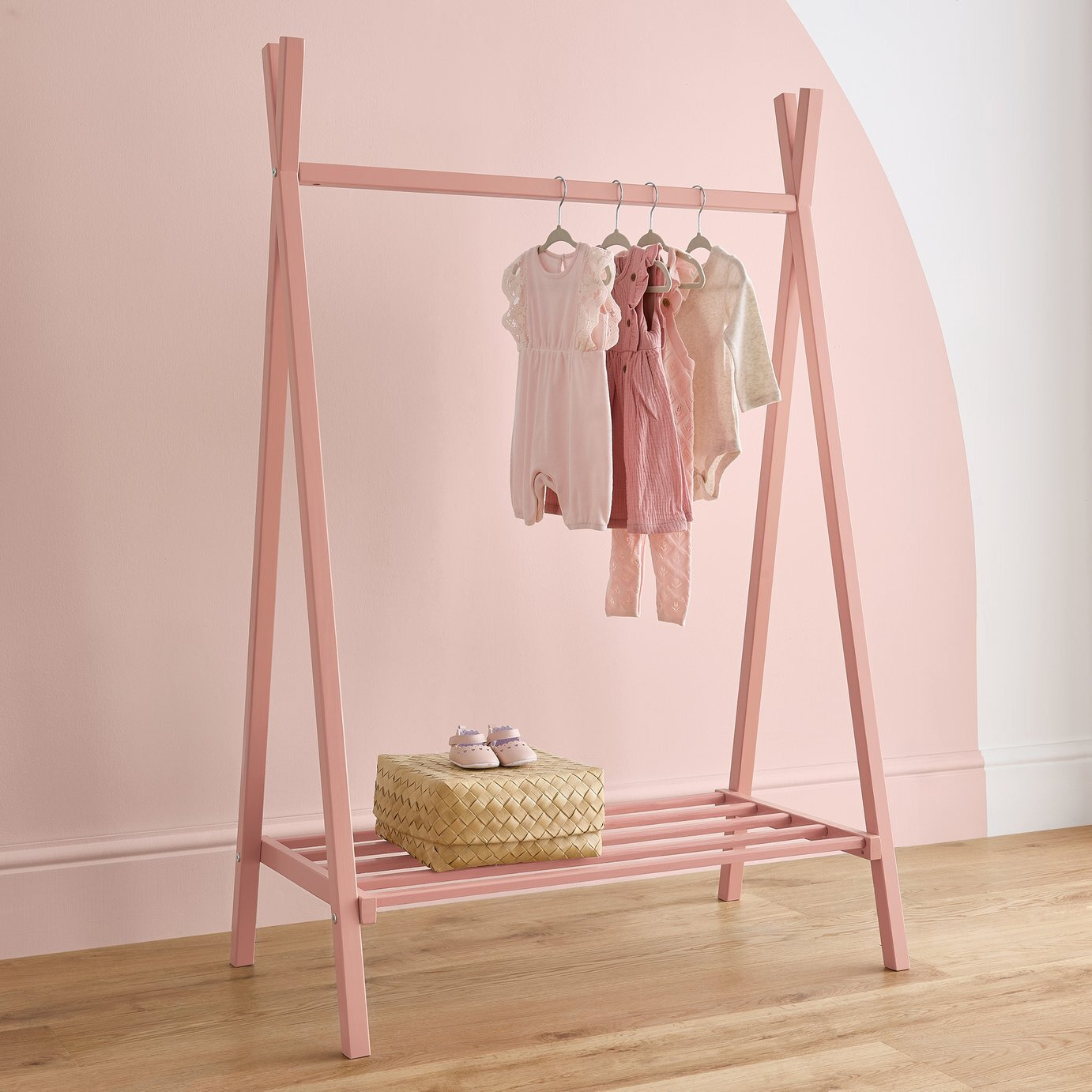 Cuddleco Nola Clothes Rail - Pink - image 1