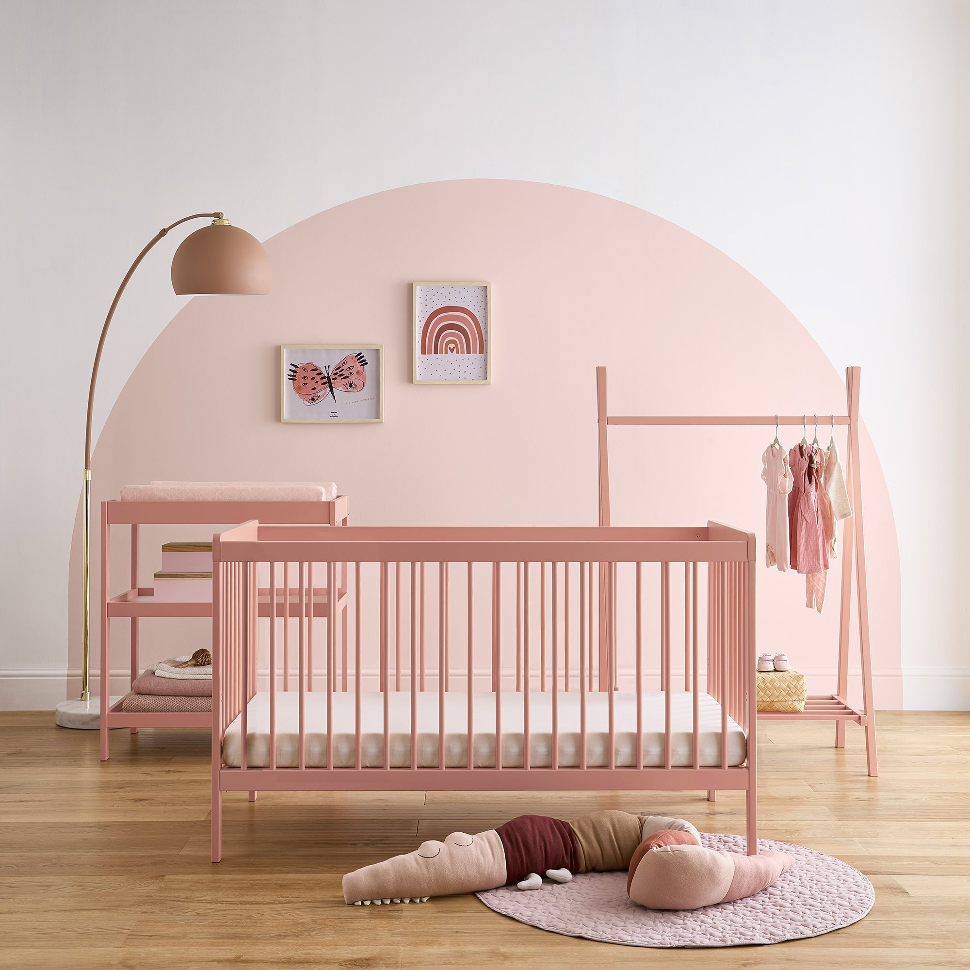 Cuddleco Nola 3 Piece Nursery Furniture Set - Pink - image 1