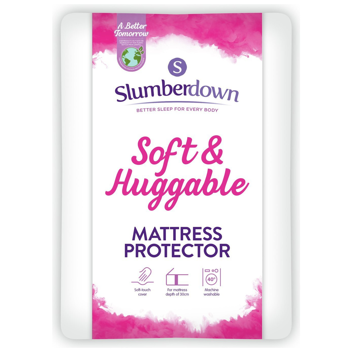 Slumberdown Soft and Huggable Mattress Protector - Double - image 1