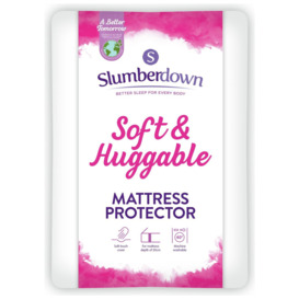Slumberdown Soft and Huggable Mattress Protector - Double - thumbnail 1