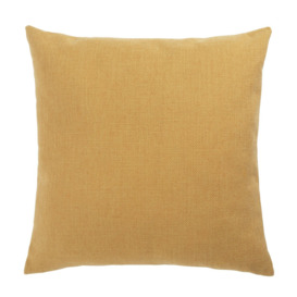 Habitat Basket Weave Cushion Cover - Mustard - 43x43cm - thumbnail 1