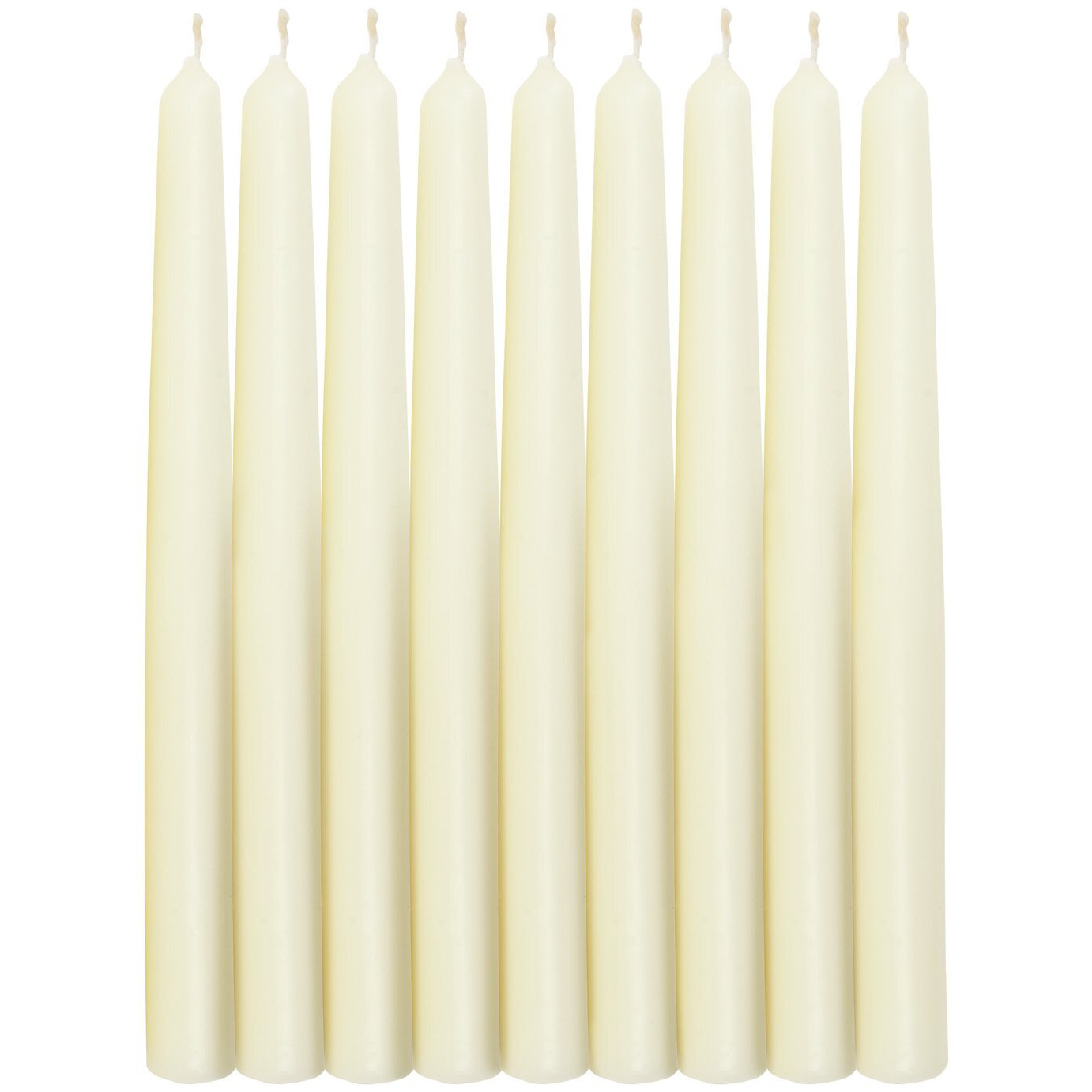 Habitat Tapered Dinner Candles - Ivory - Pack of 10 - image 1