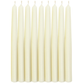 Habitat Tapered Dinner Candles - Ivory - Pack of 10 - thumbnail 1