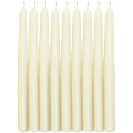 Habitat Tapered Dinner Candles - Ivory - Pack of 10