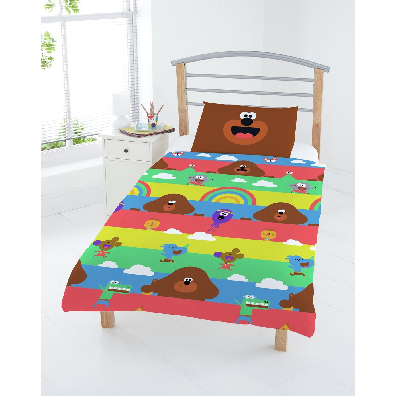 Hey Duggee & Friends Multicoloured Kids Bedding Set-Toddler