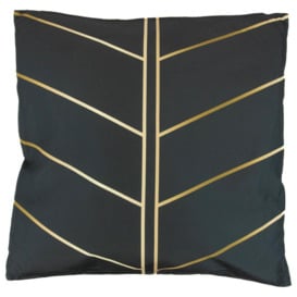 Streetwize Gold Palm Printed Outdoor Cushion - Pack of 4 - thumbnail 1
