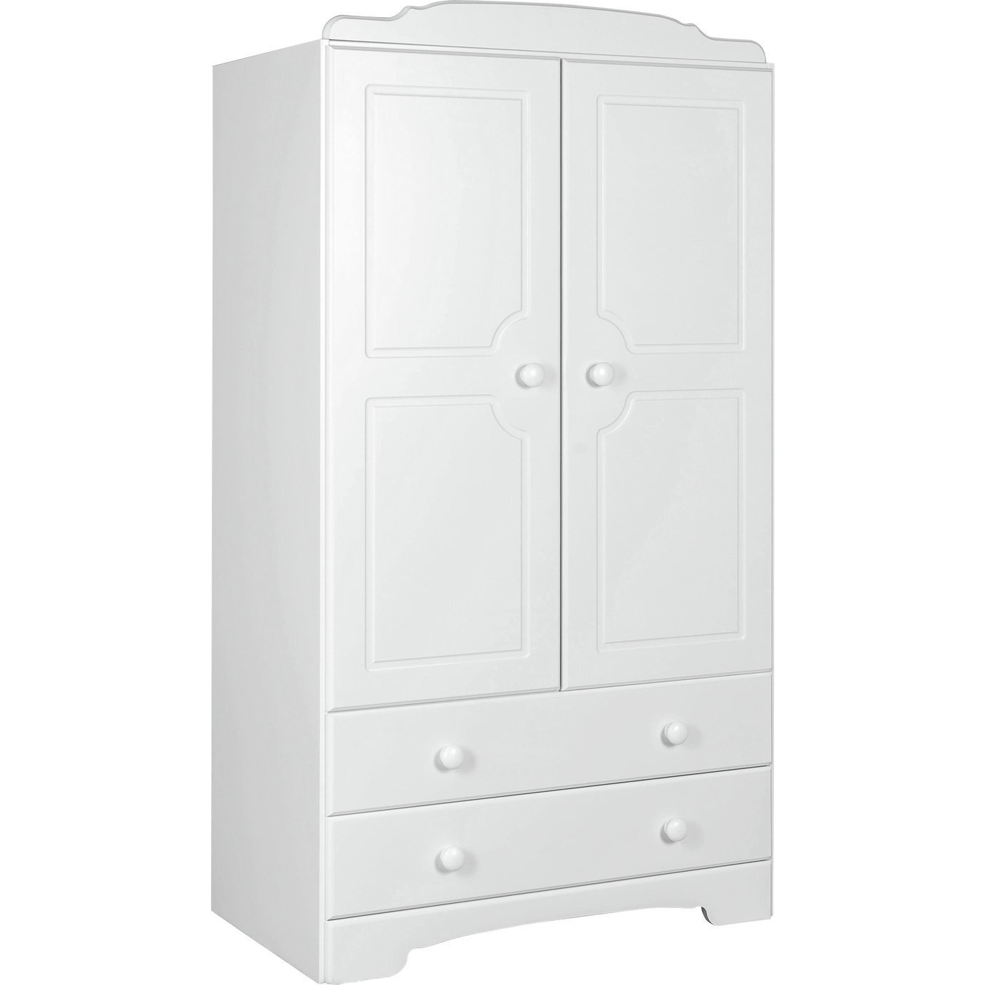 Argos Home Nordic 2 Door 2 Drawer Wardrobe - Soft White