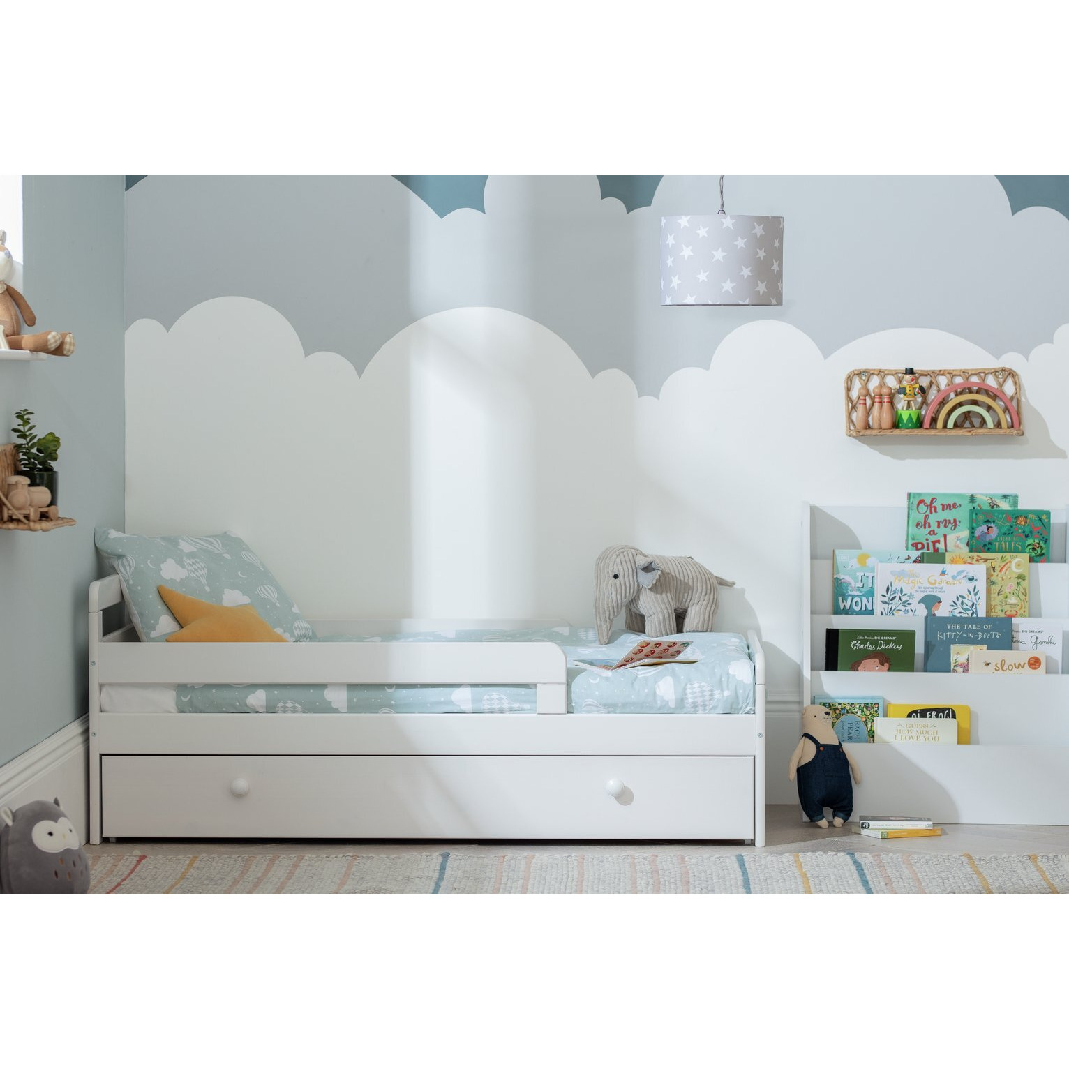 Habitat Ellis Toddler Bed Frame with Storage - White - image 1