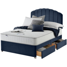 Silentnight Middleton Double 4 Drawer Divan Bed - Blue