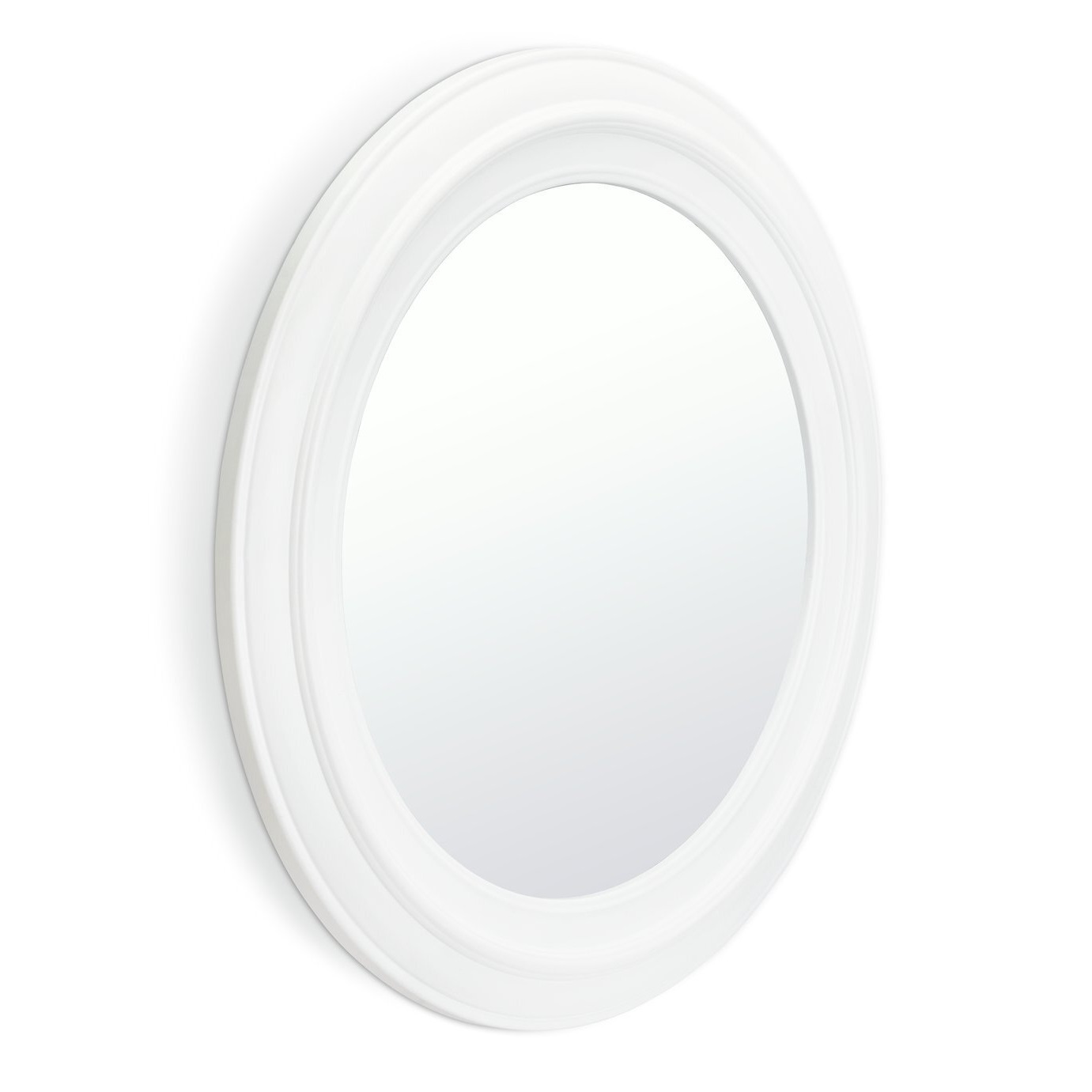 Innova Round Bathroom Mirror - White - image 1