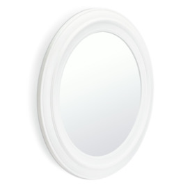 Innova Round Bathroom Mirror - White - thumbnail 1