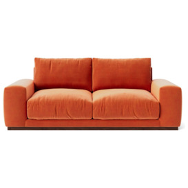 Swoon Denver Velvet 2 Seater Sofa - Burnt Orange