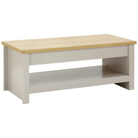 GFW Lancaster Lift Up Coffee Table - Grey - thumbnail 1