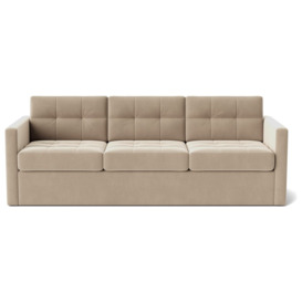 Swoon Berlin Velvet 3 Seater Sofa Bed - Taupe
