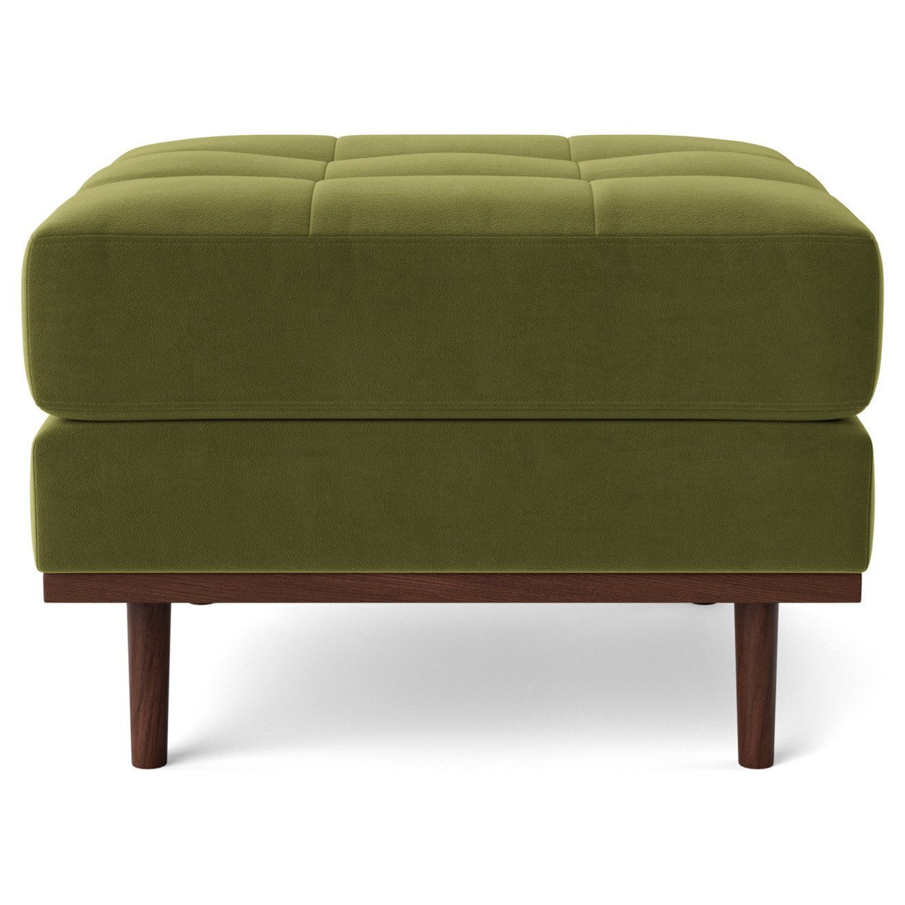Swoon Berlin Velvet Ottoman Footstool - Fern Green - image 1