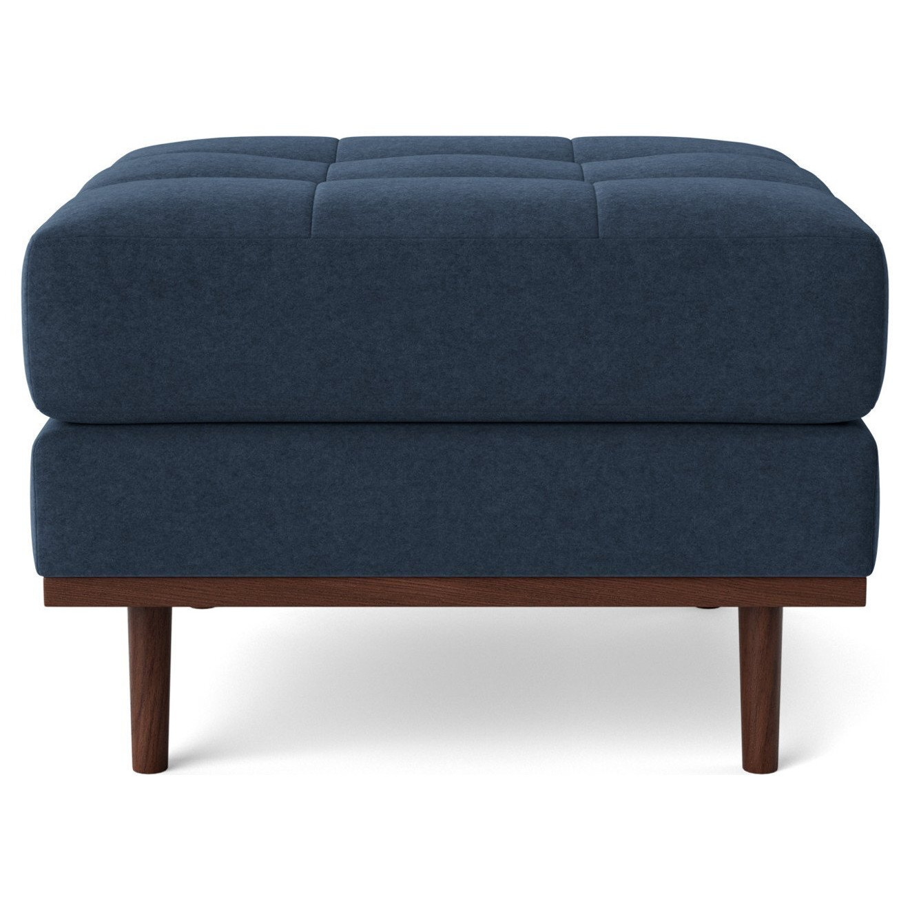Swoon Berlin Fabric Ottoman Footstool - Indigo Blue - image 1