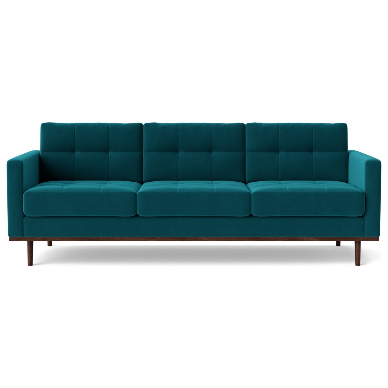 Swoon Berlin Velvet 3 Seater Sofa - Kingfisher Blue