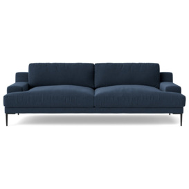 Swoon Almera Fabric 3 Seater Sofa - Indigo Blue - thumbnail 1