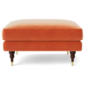 Swoon Charlbury Velvet Ottoman Footstool Burnt Orange by Argos