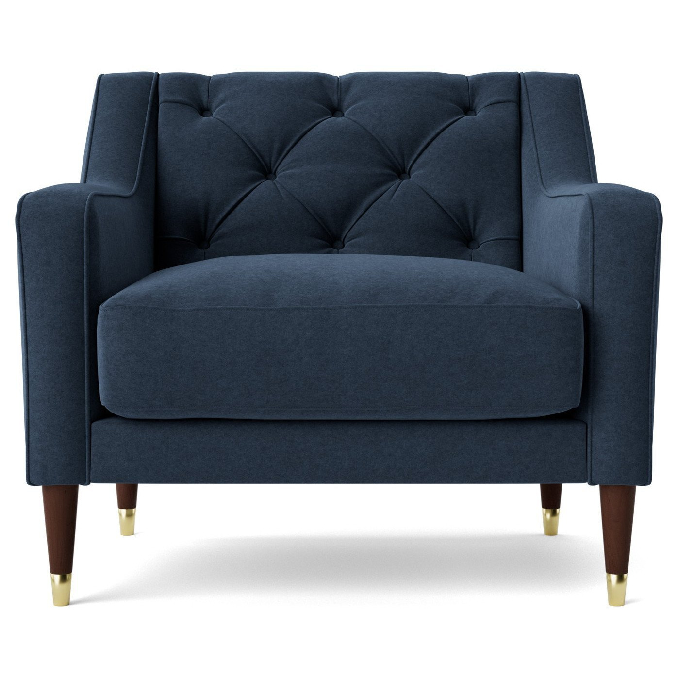 Swoon Pritchard Fabric Armchair - Indigo Blue - image 1