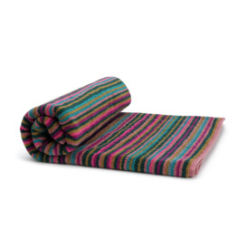 Habitat Cotton Skinny Bright Stripe Bath Towel-Multicoloured - thumbnail 1