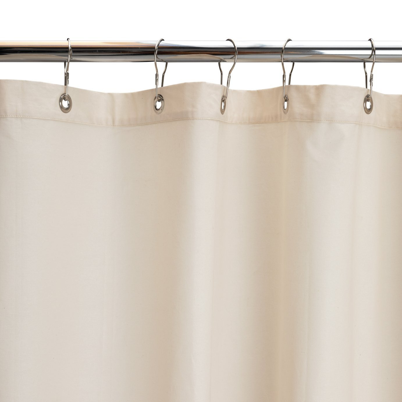Habitat Country Cotton Stripe Shower Curtain - Cream - image 1