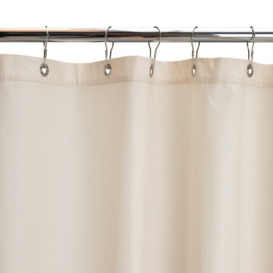 Habitat Country Cotton Stripe Shower Curtain - Cream - thumbnail 1