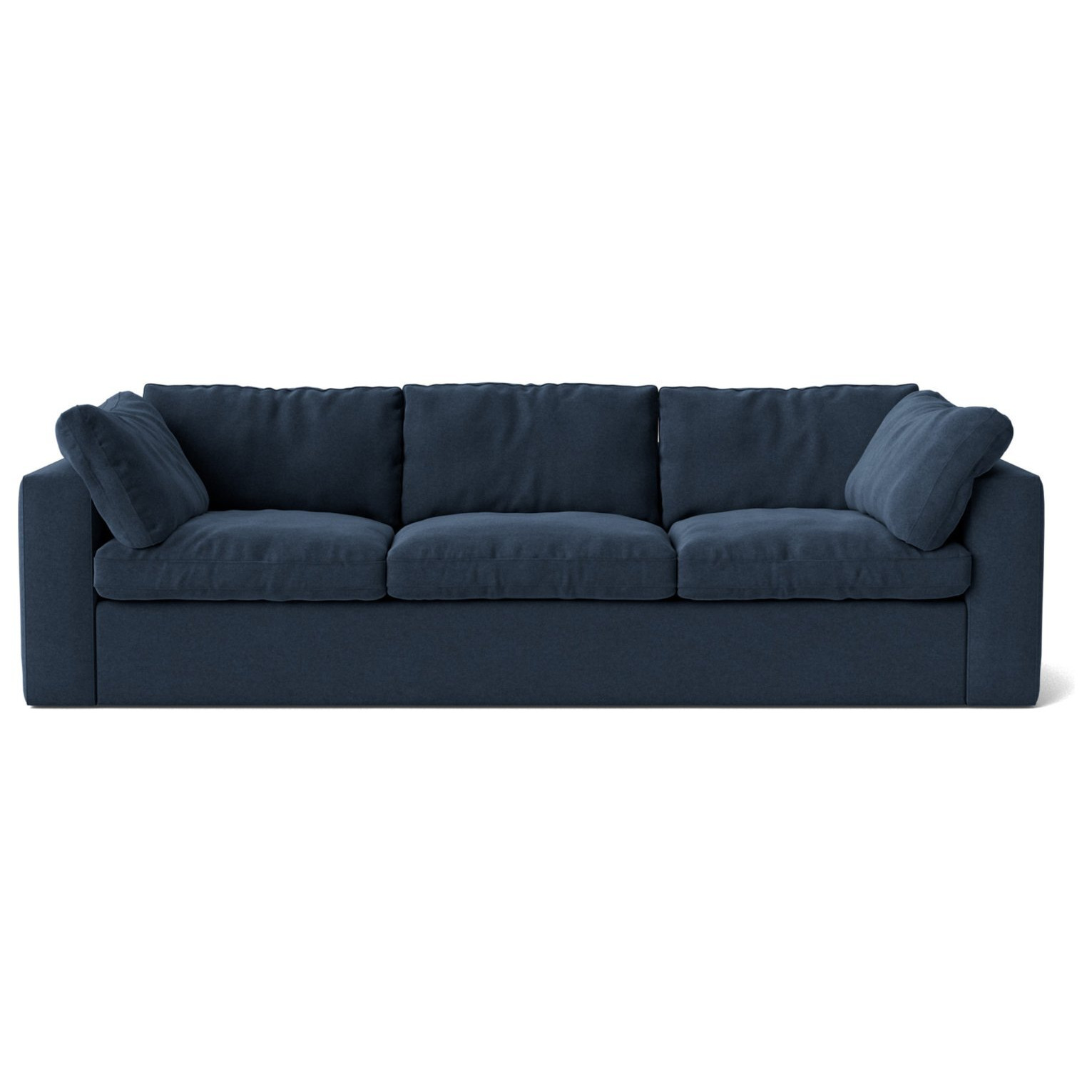 Swoon Seattle Fabric 3 Seater Sofa - Indigo Blue - image 1