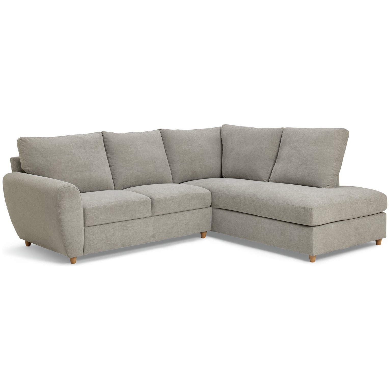 Habitat Ashford Fabric Right Corner Chaise Sofa - Grey