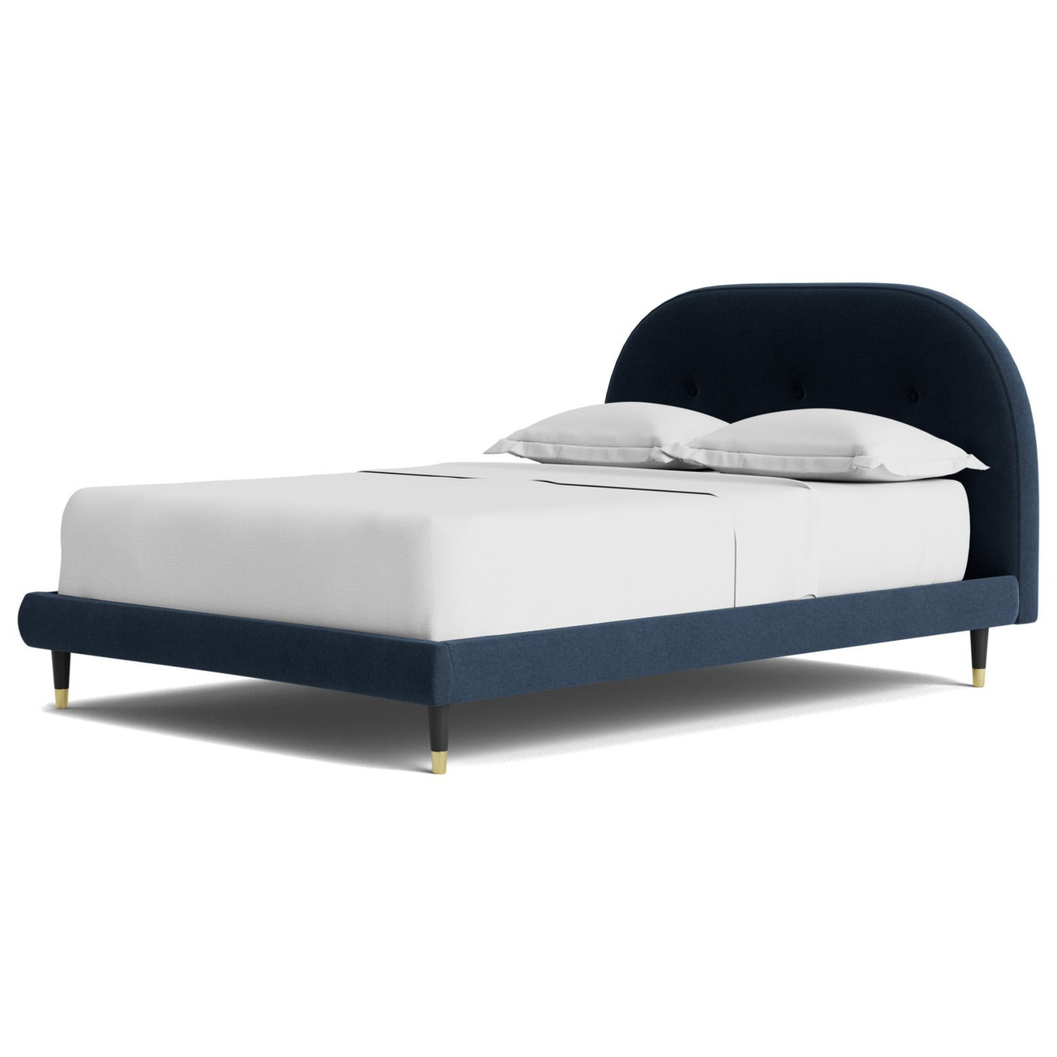 Swoon Southwark Kingsize Fabric Bed Frame - Indigo Blue - image 1
