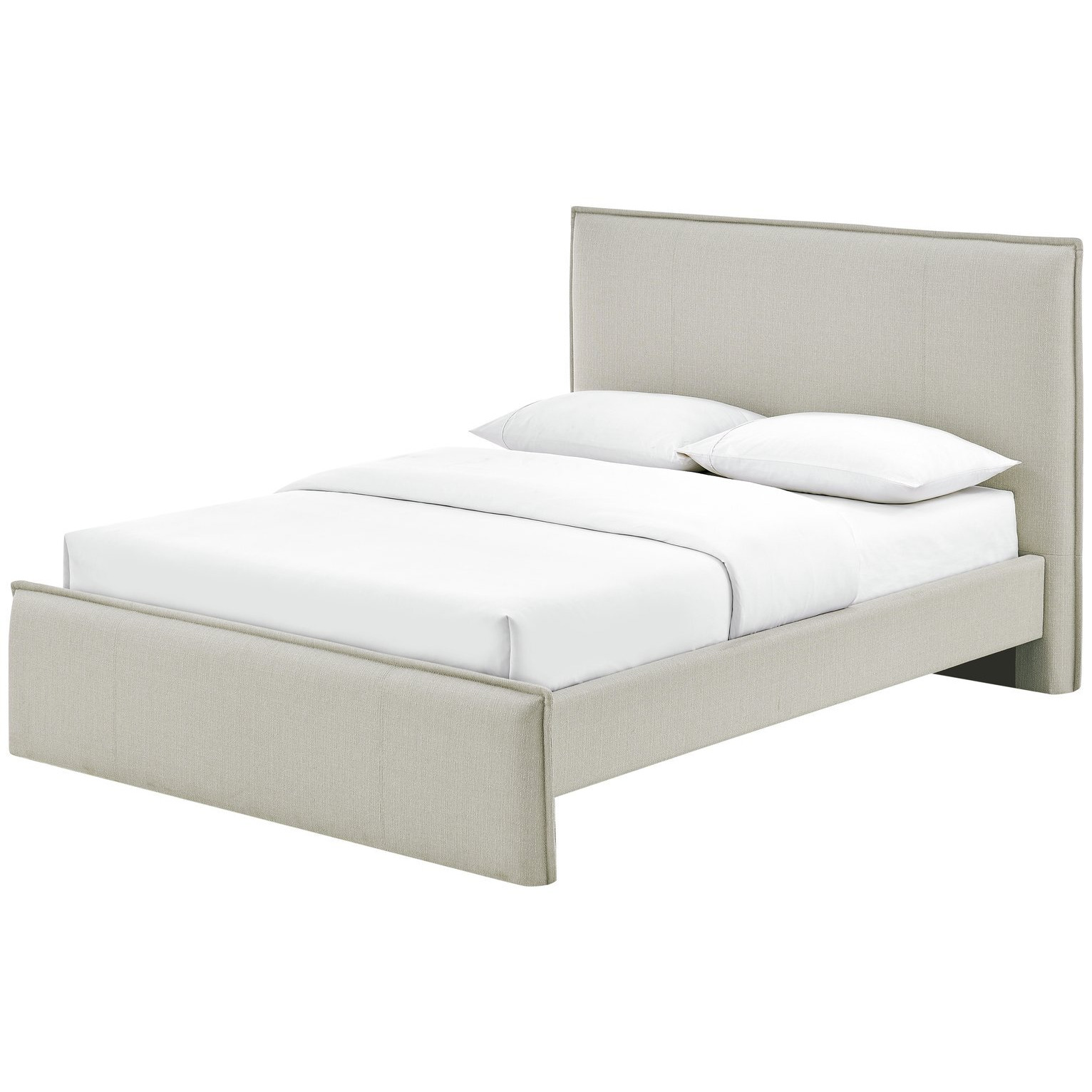Habitat Herbie Double Fabric Bed Frame - Natural - image 1