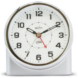 Acctim Centrale Analogue Alarm Clock - Silver - thumbnail 1