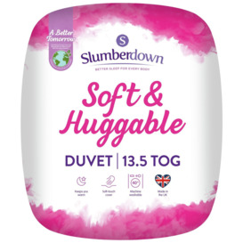 Slumberdown Soft and Huggable 13.5 Tog Duvet - Double - thumbnail 1