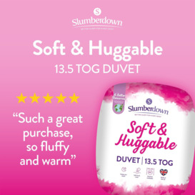 Slumberdown Soft and Huggable 13.5 Tog Duvet - Double - thumbnail 2