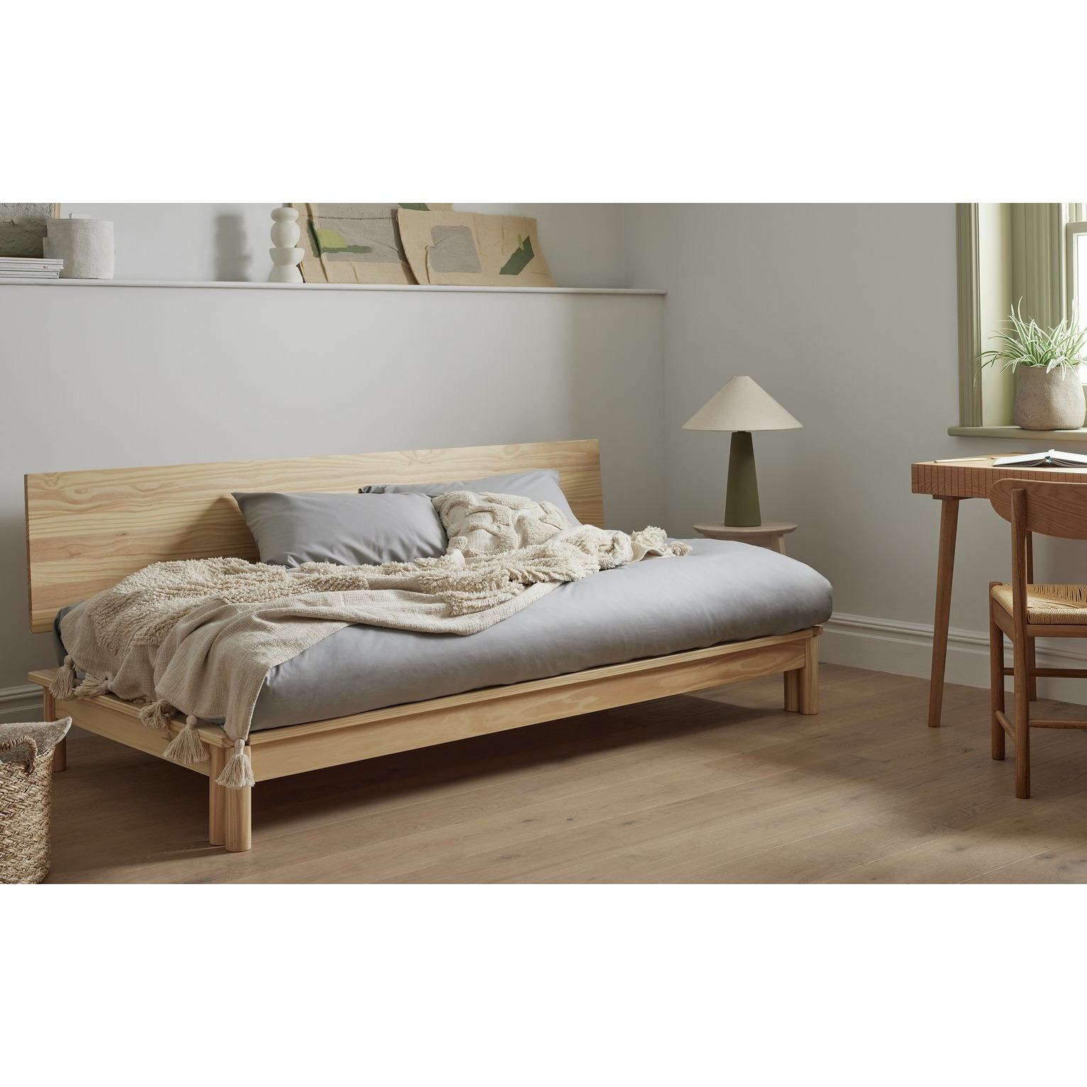 Habitat Akio Guest Bed with 2 Mattresses - Natural - image 1
