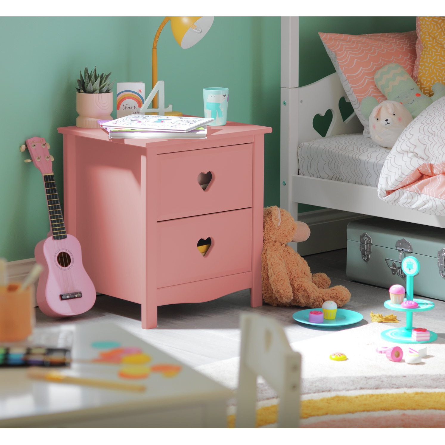 Habitat Kids Mia Bedside Table - Pink - image 1