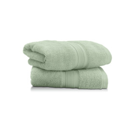 Habitat Supersoft Cotton 2 Pack Hand Towel - Green - thumbnail 1