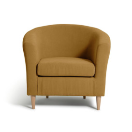 Habitat Fabric Tub Chair - Mustard - thumbnail 1