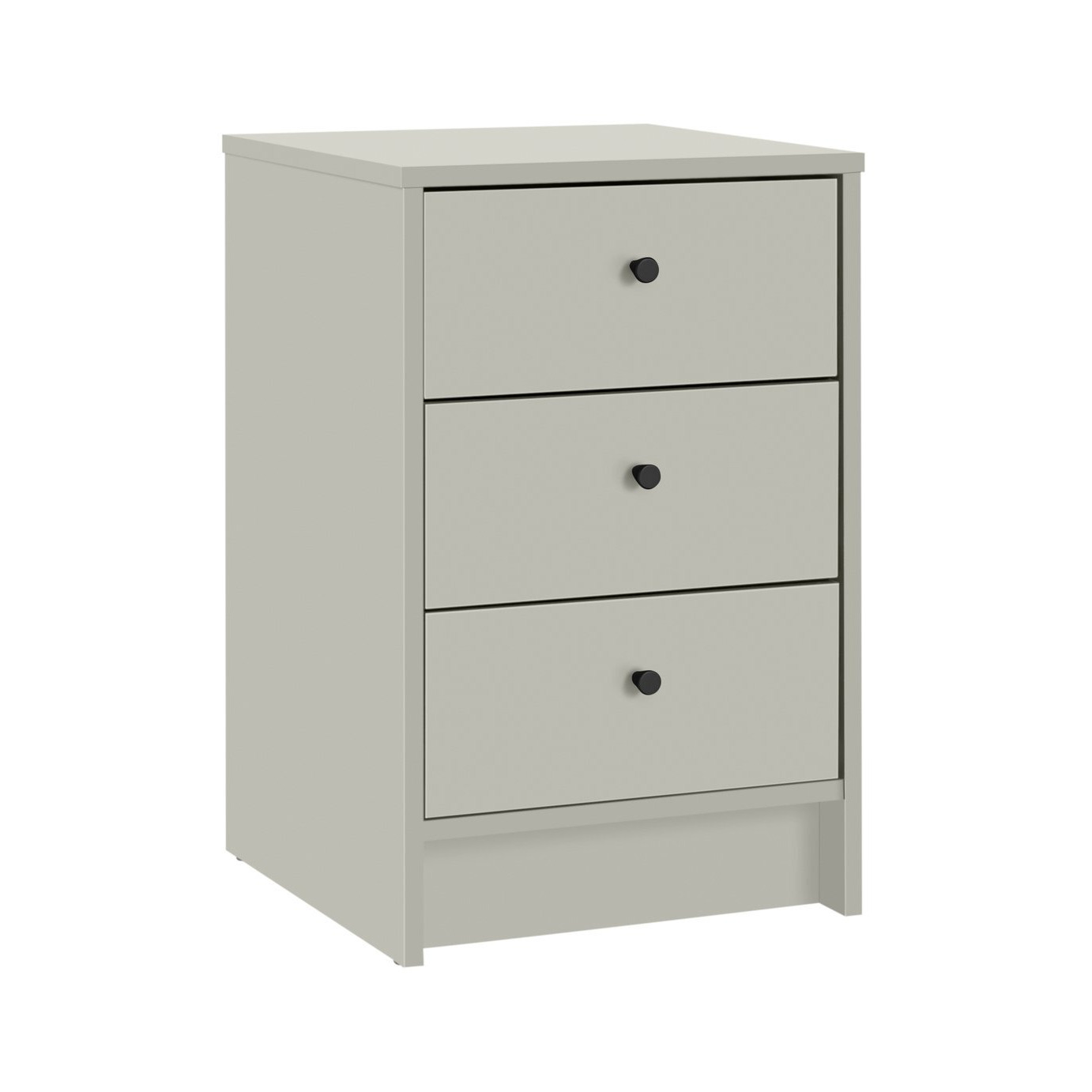 Argos Home Malibu 3 Drawer Bedside Table - Soft Grey