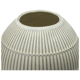Habitat Ceramic Glazed Vase - White - thumbnail 2