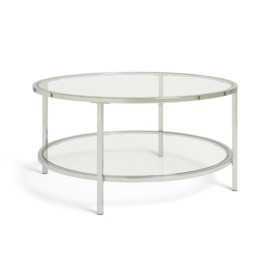 Habitat Boutique Round Coffee Table - Silver - thumbnail 1