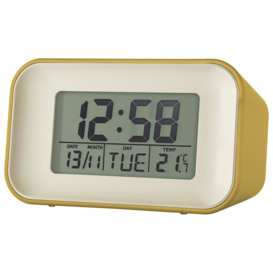 Acctim Alta Digital LCD Alarm Clock - Mustard - thumbnail 2