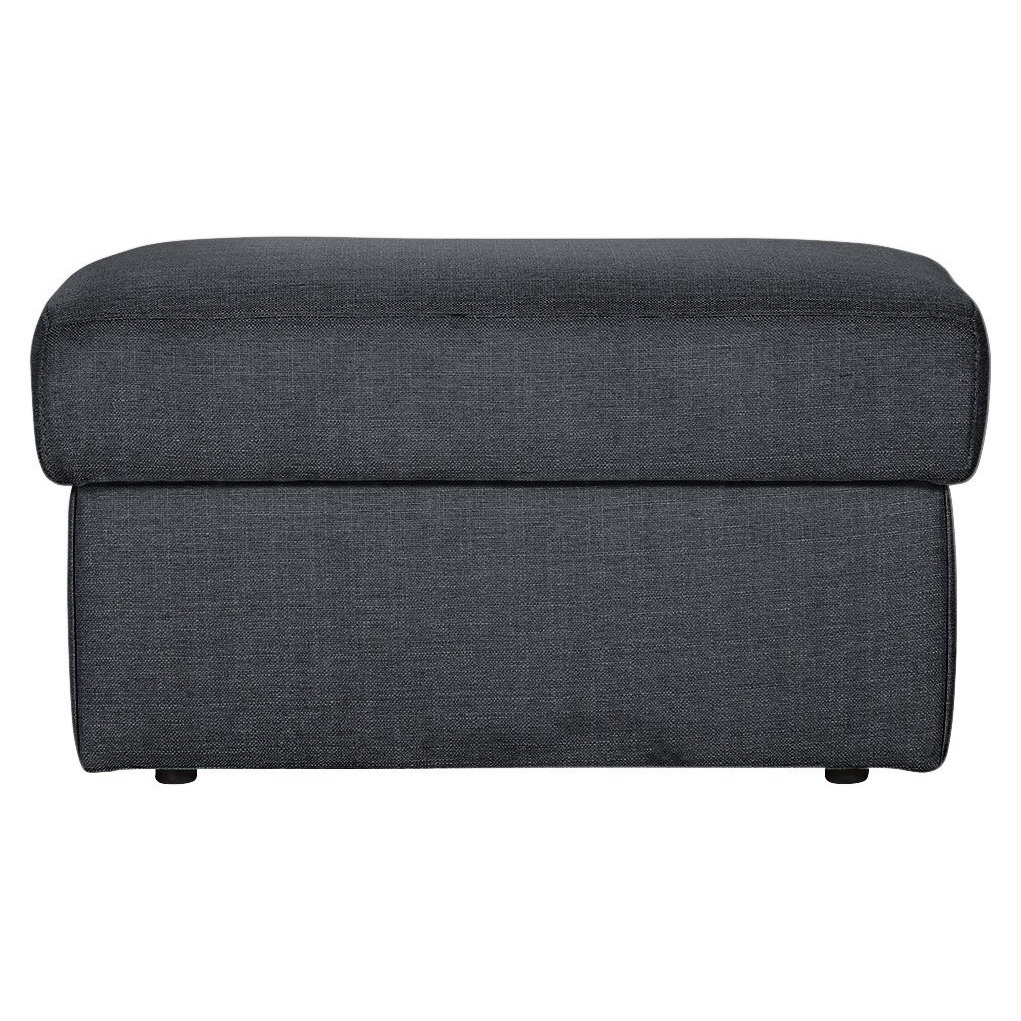 Argos Home Milano Fabric Footstool - Charcoal - image 1
