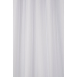 Croydex Hookless Shower Curtain Plain - White. - thumbnail 2