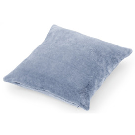 Argos Home Plain Super Soft Fleece Cushion - Blue - 43x43cm - thumbnail 2