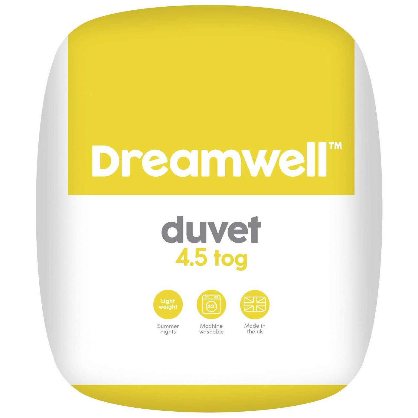 Dreamwell Light Weight 4.5 Tog Duvet - Single - image 1