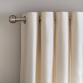 Habitat Faux Silk Fully Lined Eyelet Curtains - Champagne - thumbnail 1