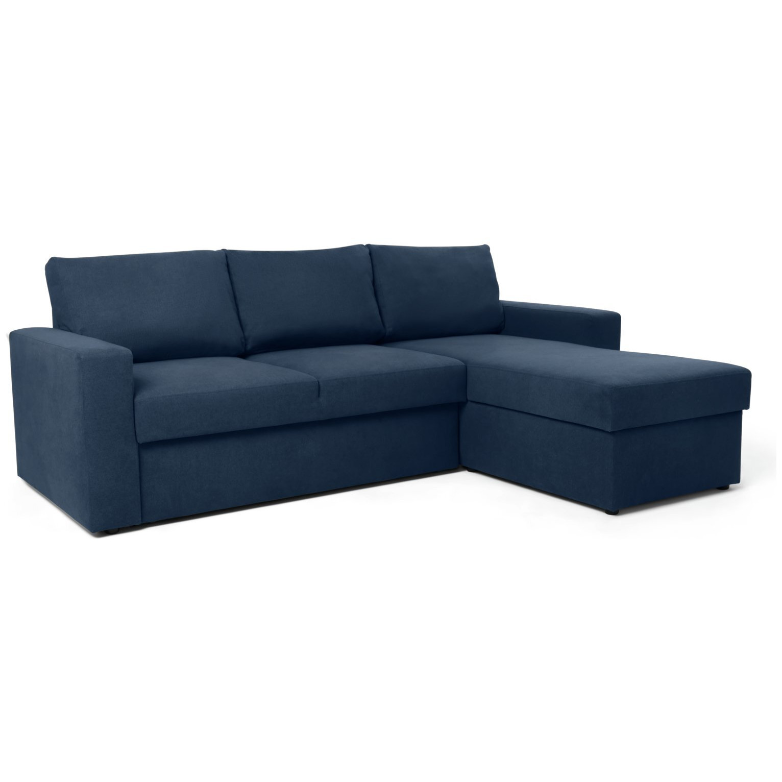 Argos Home Miller Fabric Right Hand Corner Sofa Bed - Navy